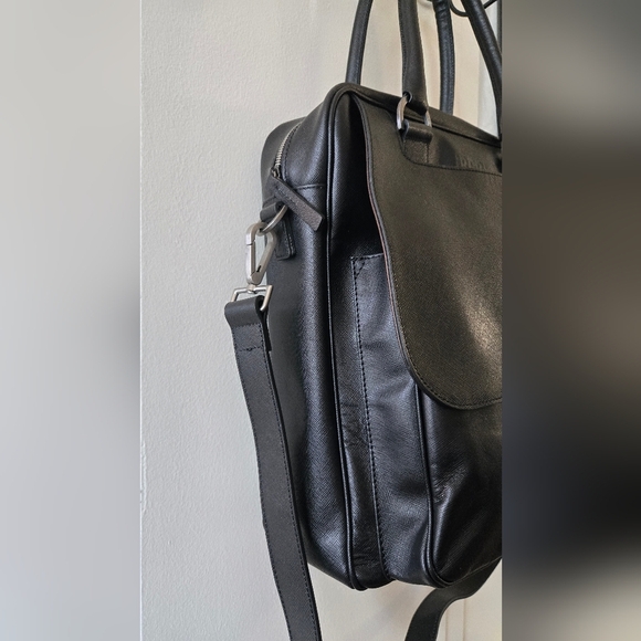 Ireri Italian Leather Unisex Briefcase Messager Travel Shoulder Hand Bag - Picture 5 of 16